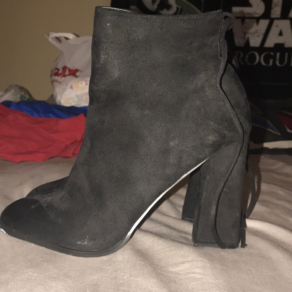 Black fashion nova booties